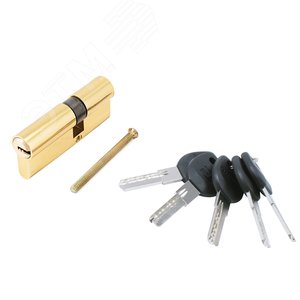 Изображение товара Механизм цилиндровый для врезных замков, АЛЛЮР HD F 80-5К BP(30x10x40) золото (латунь) (шт)