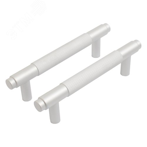 Ручка-скоба мебельная StahlBuro AP2309-96 2шт., W матовый белый хром - фото 1