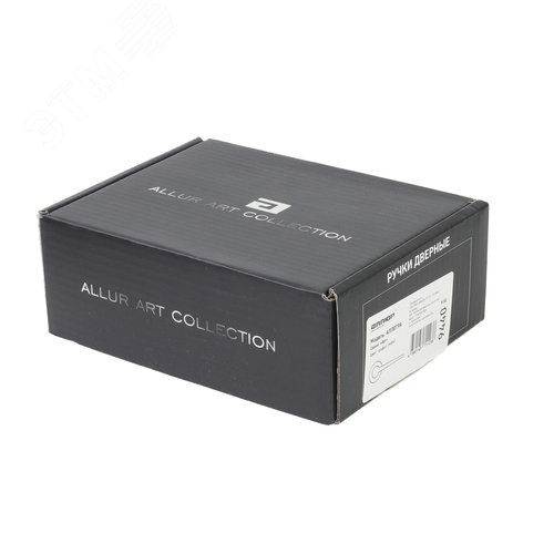 "Комплект ручек АЛЛЮР АРТ ""АЛЛЕГРА"" BL (94150) матовый черный " - фото 4