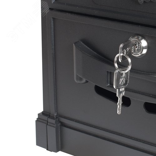 "Ящик почтовый АЛЛЮР №4011 ""Герб"" черный" - фото 5