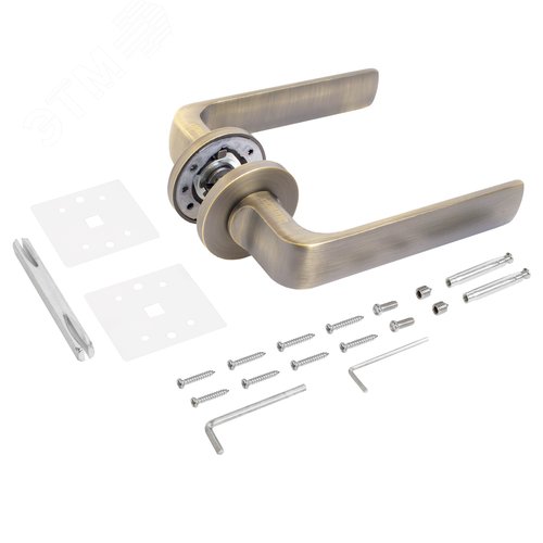 "Комплект ручек АЛЛЮР АРТ ""ЭРИКА"" MAB (9230) мат.бронза" - фото 2