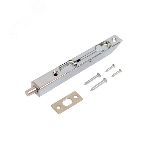 Шпингалет торцевой АЛЛЮР 01-140 CP хром - фото 3