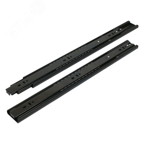 "Направляющие шариковые с доводчиком StahlBuro 45-450 /18""/ черный" - фото 1