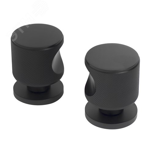 "Комплект ручек ALLUR ART COLLECTION ""MAXIMA"" BL (58150) матовый черный" - фото 1