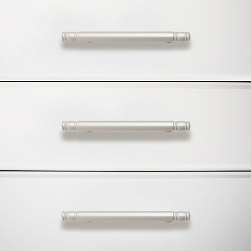 Ручка-скоба мебельная StahlBuro AP2311-96 2шт., W матовый белый хром - фото 2