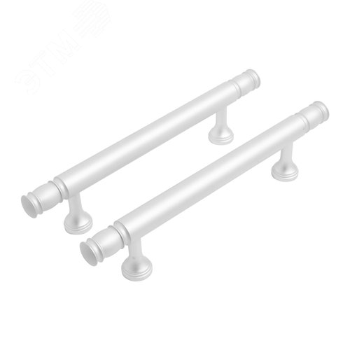 Ручка-скоба мебельная StahlBuro AP2311-96 2шт., W матовый белый хром - фото 1