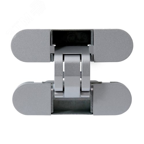 Петля дверная АЛЛЮР АРТ 110*30 3D матовый никель - фото 1