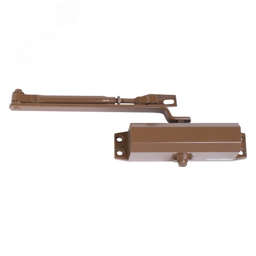 Доводчик дверной АЛЛЮР COMFORT ДД 165/3-4 A-C (до 100 кг) коричневый - фото 1