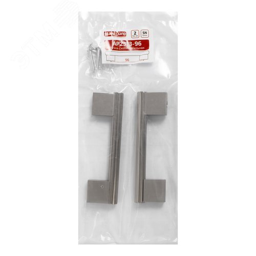 Ручка-скоба мебельная StahlBuro AP2313-96 2шт., SN сатин - фото 4