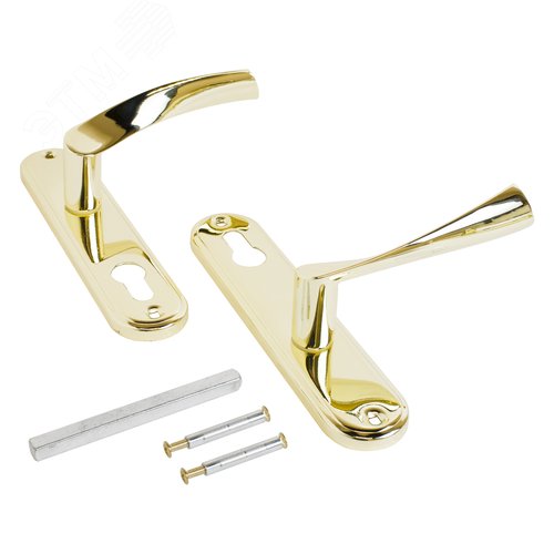 Комплект ручек АЛЛЮР 103-1 70 мм GP золото - фото 3