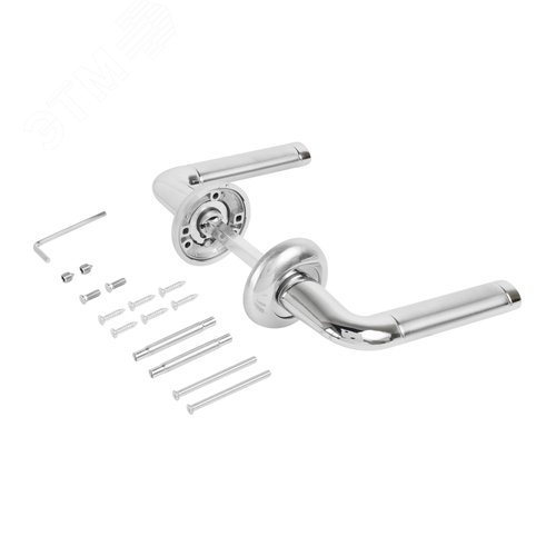 Комплект ручек СТАНДАРТ P28 SN/CP мат.никель/хром - фото 4