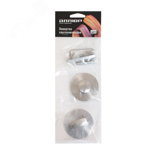 Сантехническая завертка к ручкам АЛЛЮР АРТ BK-R9 SN(0180) мат.никель - фото 2