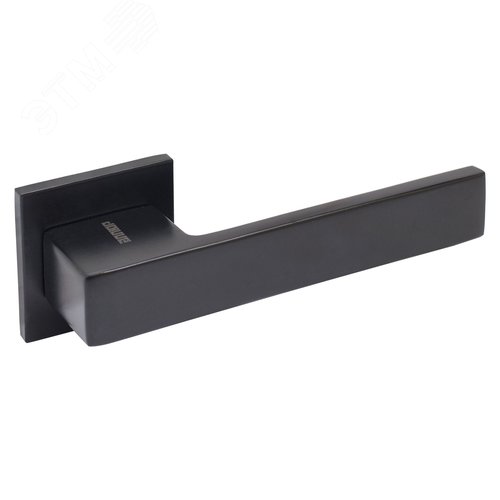 "Комплект ручка и защелка АЛЛЮР АРТ ""РИНГО"" BL+L7050S BL+BK-S2 BL (83150/S7050) матовый черный " - фото 2