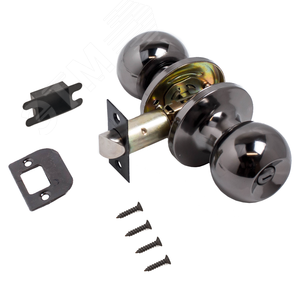 Изображение товара Ручка-защелка для межкомнатных дверей, СТАНДАРТ 607 BK BN черный никель (шт)