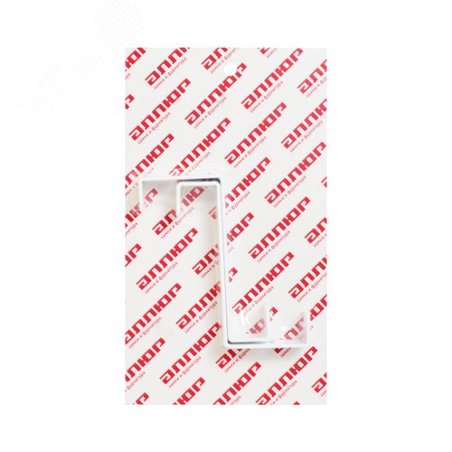 Крючок на дверь АЛЛЮР КДН-2 (20х40) белый - фото 2