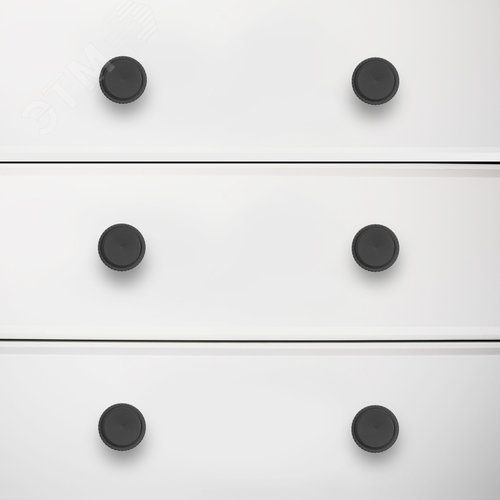 Ручка-кнопка мебельная StahlBuro AP2706 2шт., BL матовый черный - фото 6