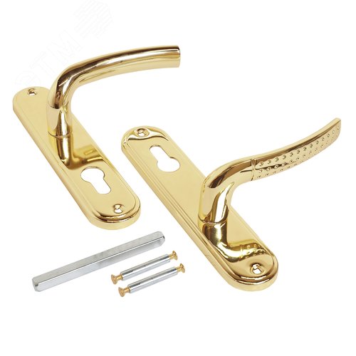 Комплект ручек АЛЛЮР 132-1 61,5 мм GP латунь - фото 4