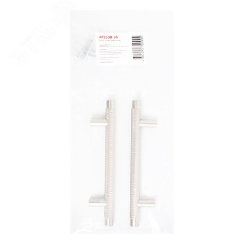 Ручка-скоба мебельная StahlBuro AP2308-96 2шт., SN сатин - фото 3