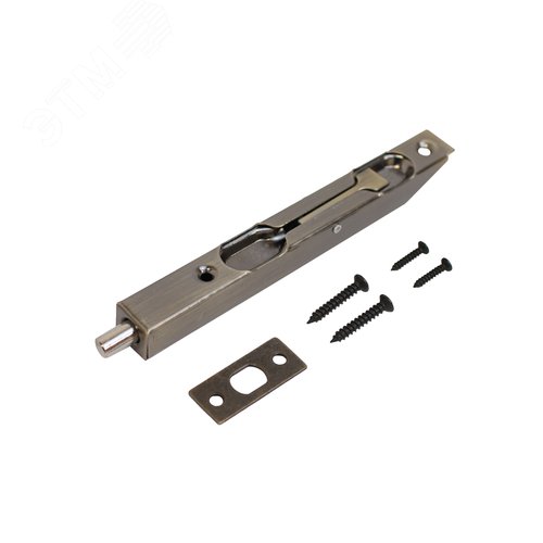 Шпингалет торцевой АЛЛЮР 01-140 AB ст. бронза - фото 3