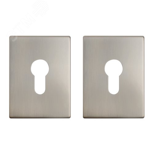 Накладка для ц/м (пара) БУЛАТ НДЦ 02.08 ФЕРОНА матовый никель - фото 1