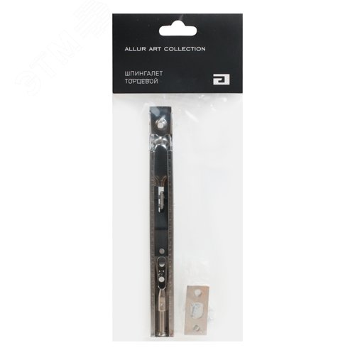 Шпингалет торцевой АЛЛЮР 01-160 SC мат. хром - фото 4