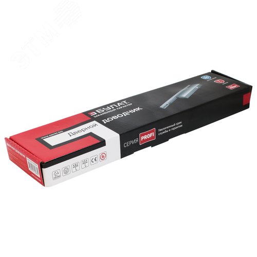 Доводчик дверной  БУЛАТ  PROFI ДД 802/5 BH-S (25-120 кг) серебро - фото 2