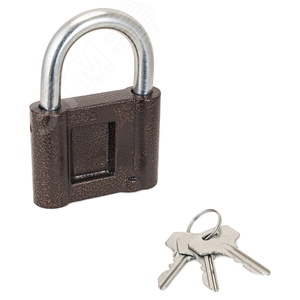 Изображение товара Замок навесной с цилиндровым механизмом секрета, СТАНДАРТ Россия ВС-1.03С античная медь (шт)