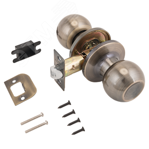 Изображение товара Ручка-защелка для межкомнатных дверей, СТАНДАРТ 607 PS AB бронза (шт)