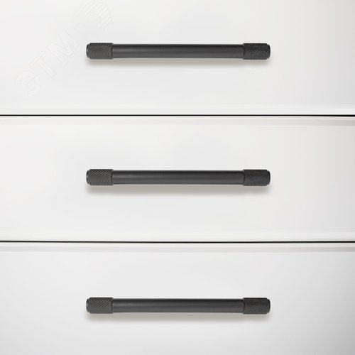 Ручка-скоба мебельная StahlBuro AP2307-96 2шт., BL матовый черный - фото 6