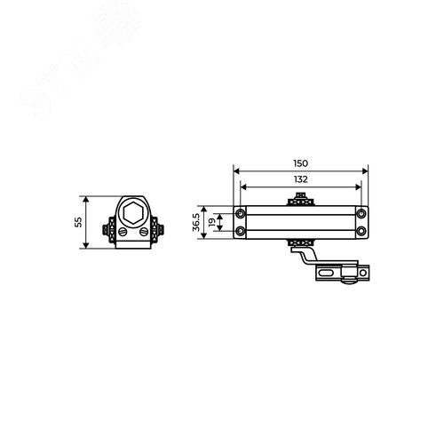 Доводчик дверной АЛЛЮР COMFORT ДД 132/2-3 A-W (до 80 кг) белый - фото 7