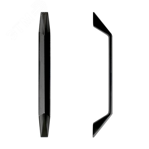 Ручка-скоба мебельная StahlBuro A109-128 2шт., BL матовый черный - фото 6