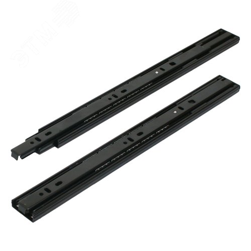 "Направляющие шариковые с доводчиком StahlBuro 35-350 /14""/ черный" - фото 1