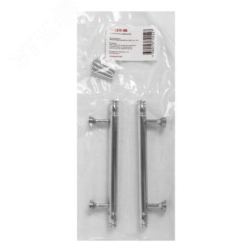 Ручка-скоба мебельная StahlBuro AP2311-96 2шт., CP хром - фото 4