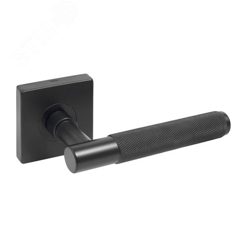 Ручка на планке  БУЛАТ РФ 01.02.02 ФЕРОНА матовый черный - фото 1