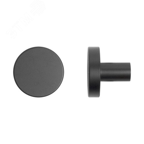 Ручка-кнопка мебельная StahlBuro AP2401 2шт., BL матовый черный - фото 6