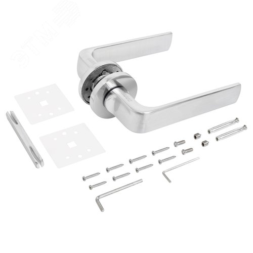 "Комплект ручек АЛЛЮР АРТ ""ЭРИКА"" SC (9290) мат.хром " - фото 2