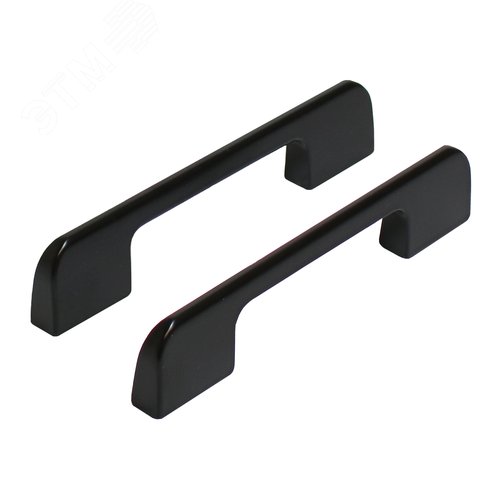 Ручка-скоба мебельная StahlBuro A300-96 2шт., BL матовый черный - фото 1