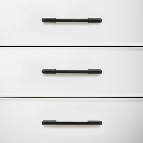 Ручка-скоба мебельная StahlBuro A300-96 2шт., BL матовый черный - фото 5