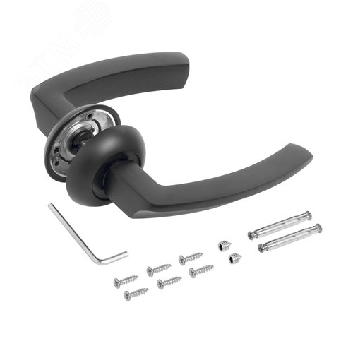 Комплект ручек СТАНДАРТ 93 BL матовый черный - фото 2