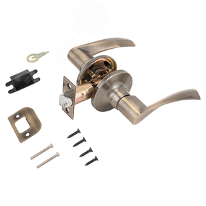 Изображение товара Ручка-защелка фалевая нажимная для межкомнатных дверей, СТАНДАРТ 8901 PS AB бронза (шт)