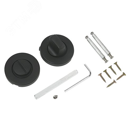 Сантехническая завертка к ручкам АЛЛЮР 1800BK WC BL матовый черный - фото 2