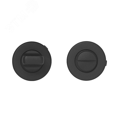 Сантехническая завертка к ручкам АЛЛЮР 1800BK WC BL матовый черный - фото 1