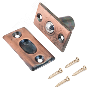 Изображение товара Фиксатор дверной шариковый, СТАНДАРТ 588 AC старая медь (шт)