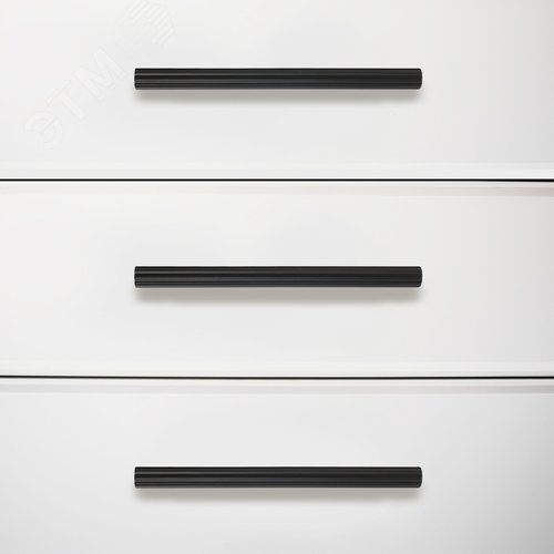 Ручка-скоба мебельная StahlBuro AP2313-128 2шт., BL матовый черный - фото 2