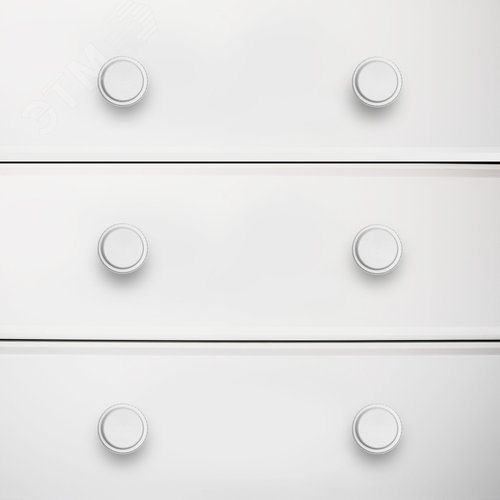 Ручка-кнопка мебельная StahlBuro AP2706 2шт., W матовый белый хром - фото 2