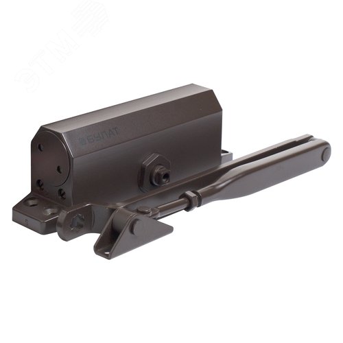 Доводчик дверной БУЛАТ ARCTIC ДД 502/4 A-С (60-120 кг) коричневый - фото 5