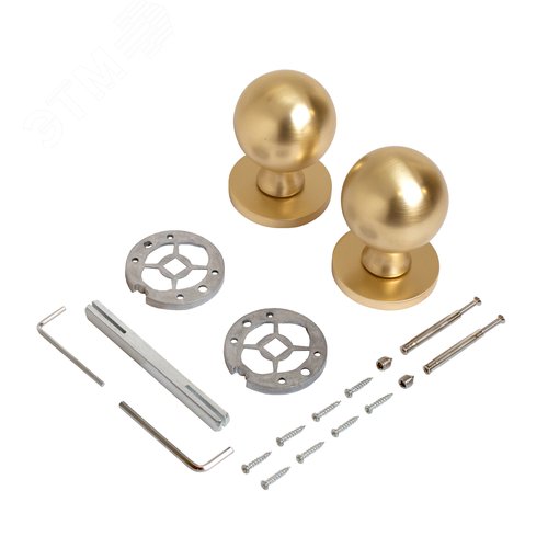 "Комплект ручек ALLUR ART COLLECTION ""SFERA"" MSG (59170) итал.матовое золото" - фото 5