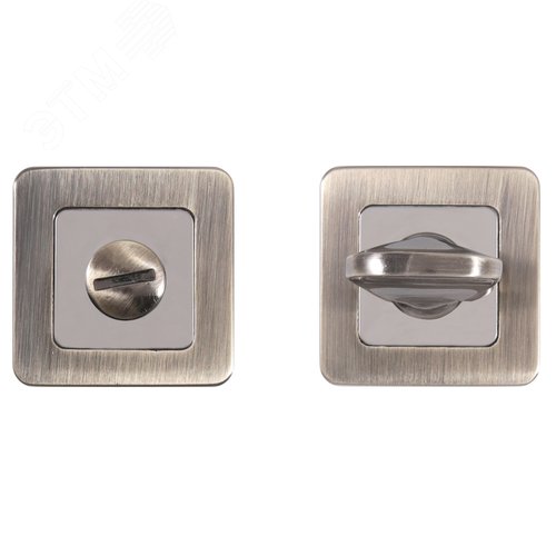 Сантехническая завертка к ручкам АЛЛЮР АРТ BK-S1 AB/CP(4102) ст.бронза/хром - фото 1