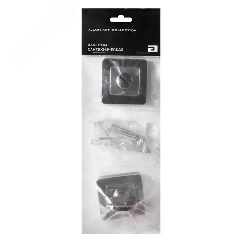 Сантехническая завертка к ручкам АЛЛЮР АРТ BK-S1 AB/CP(4102) ст.бронза/хром - фото 5