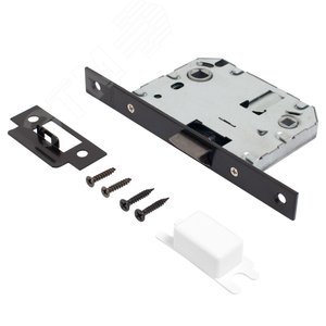 Изображение товара Защёлка Аллюр АРТ L7050S BL матовый черный планка18мм без ручек с фиксатором (шт)